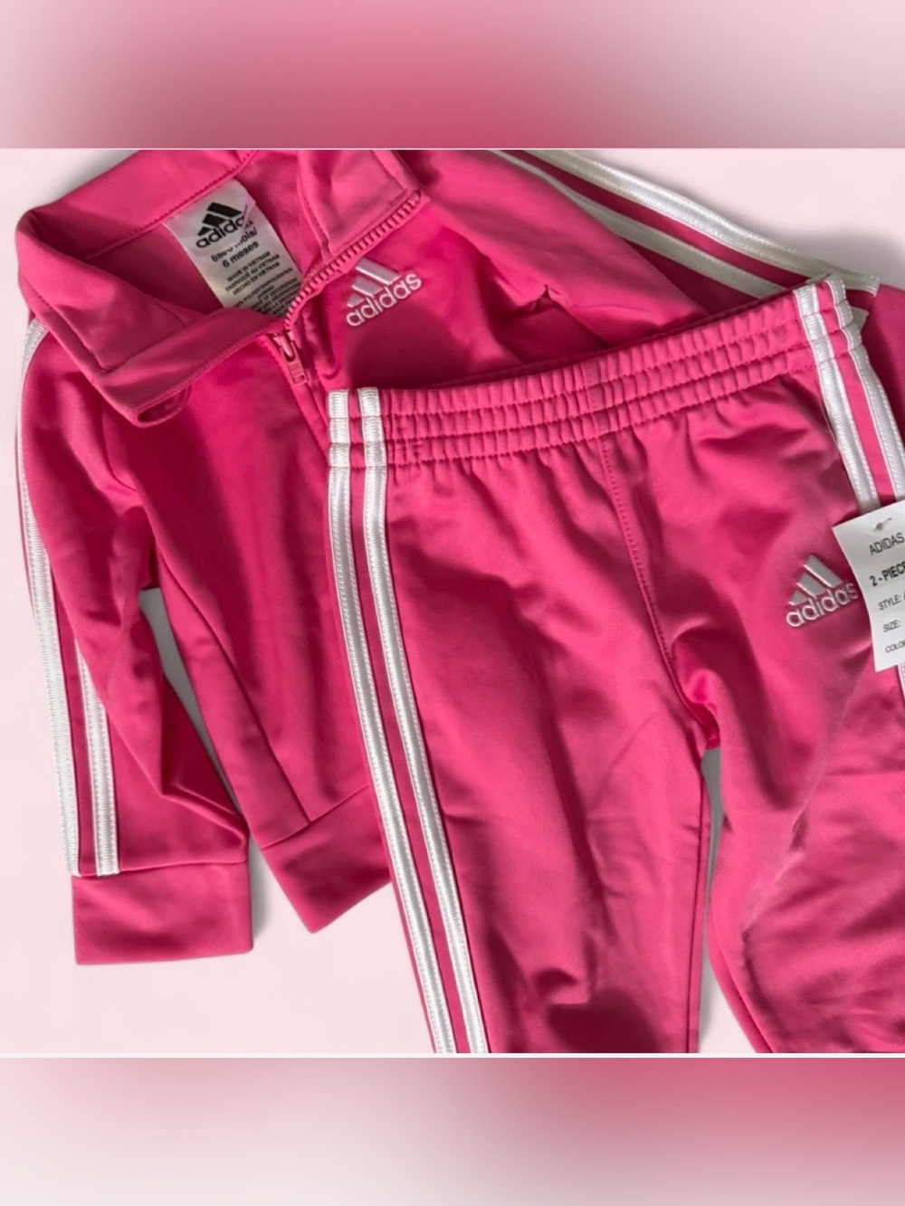 Adidas Baby Pink Tracksuit - Pink